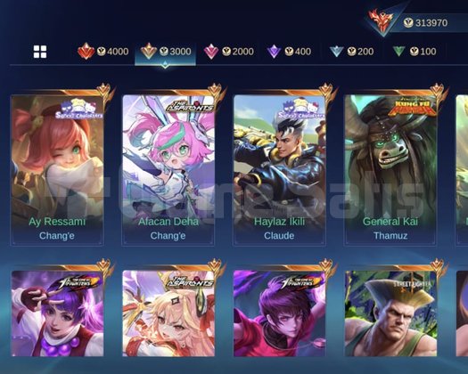 Küresel 5 legendli süper hesap