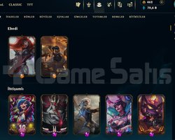LoL Hesabı 231 Skin Platin 1 TR Mail Değ