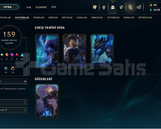 BLACK ALİSTAR+PAX+TF+HEPSİ FULL RARE