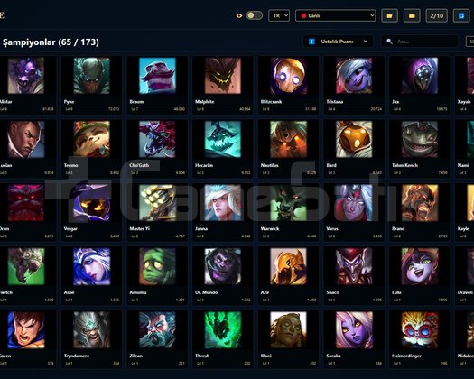 EUW / 115 LVL + 19+37 SKİN + Derecesiz