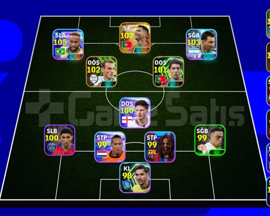 109 Ronaldo+3 tane bombacılı müq hesap