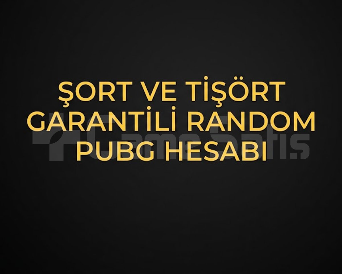 Pubg Mobile Şort Tişört Garantili Hesap