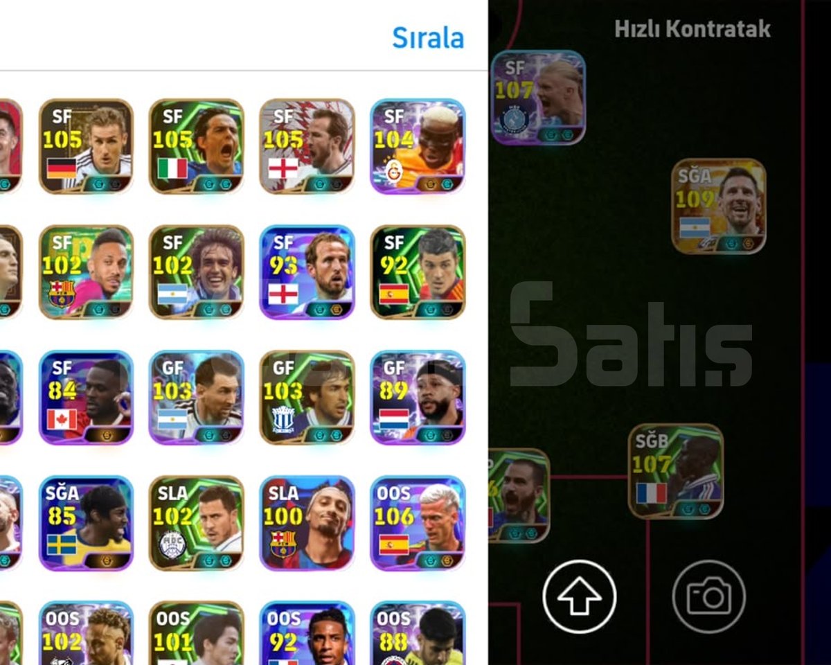 eFootball PES Mobile Hesabı 3336 KG