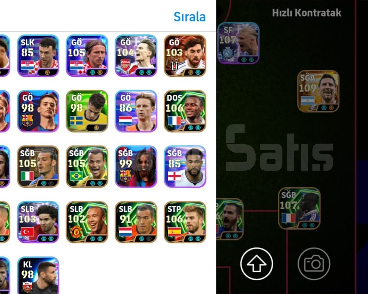 eFootball PES Mobile Hesabı 3336 KG