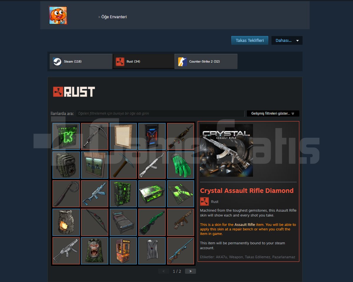 ANA STEAM HESABIM KİŞİSEL HESAP