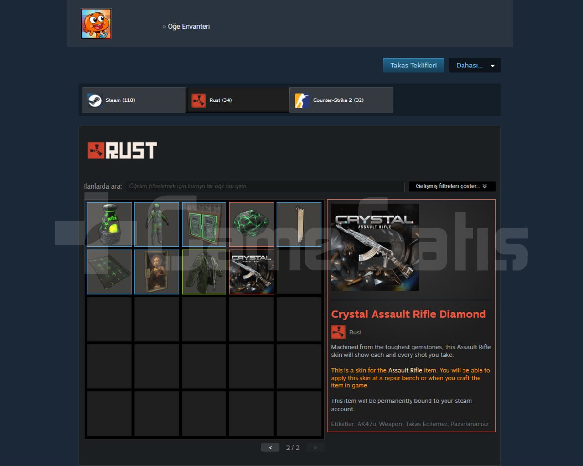 ANA STEAM HESABIM KİŞİSEL HESAP