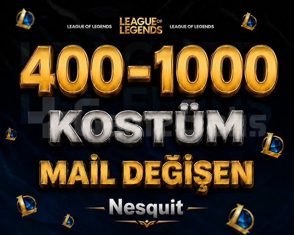VIP | 400-1000 KOSTÜM | MAİL DEĞİŞEN |