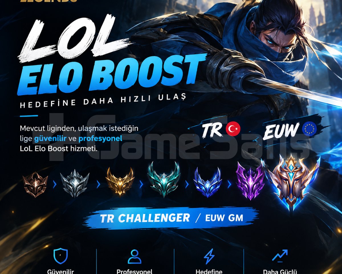EUW GMDEN ELOBOOST HİZMET