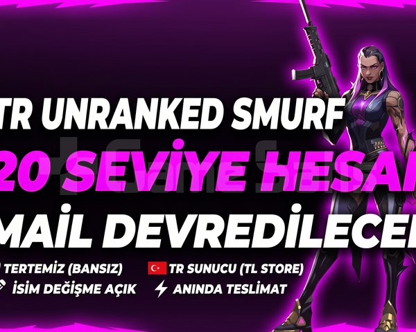 20 LWL UNRANKED! Hızlı Teslimat Smurf