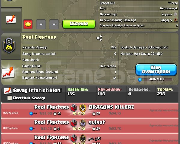 9 LVL MÜKEMMEL İSİMLİ DERECESİZ KLAN