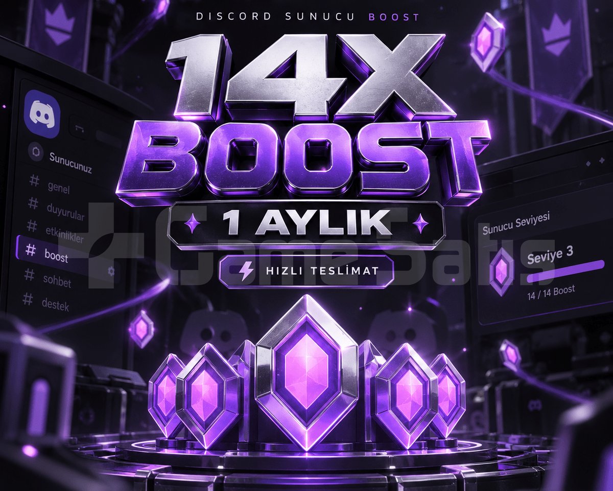 DISCORD 1 AY 14X BOOST | EN UCUZ |