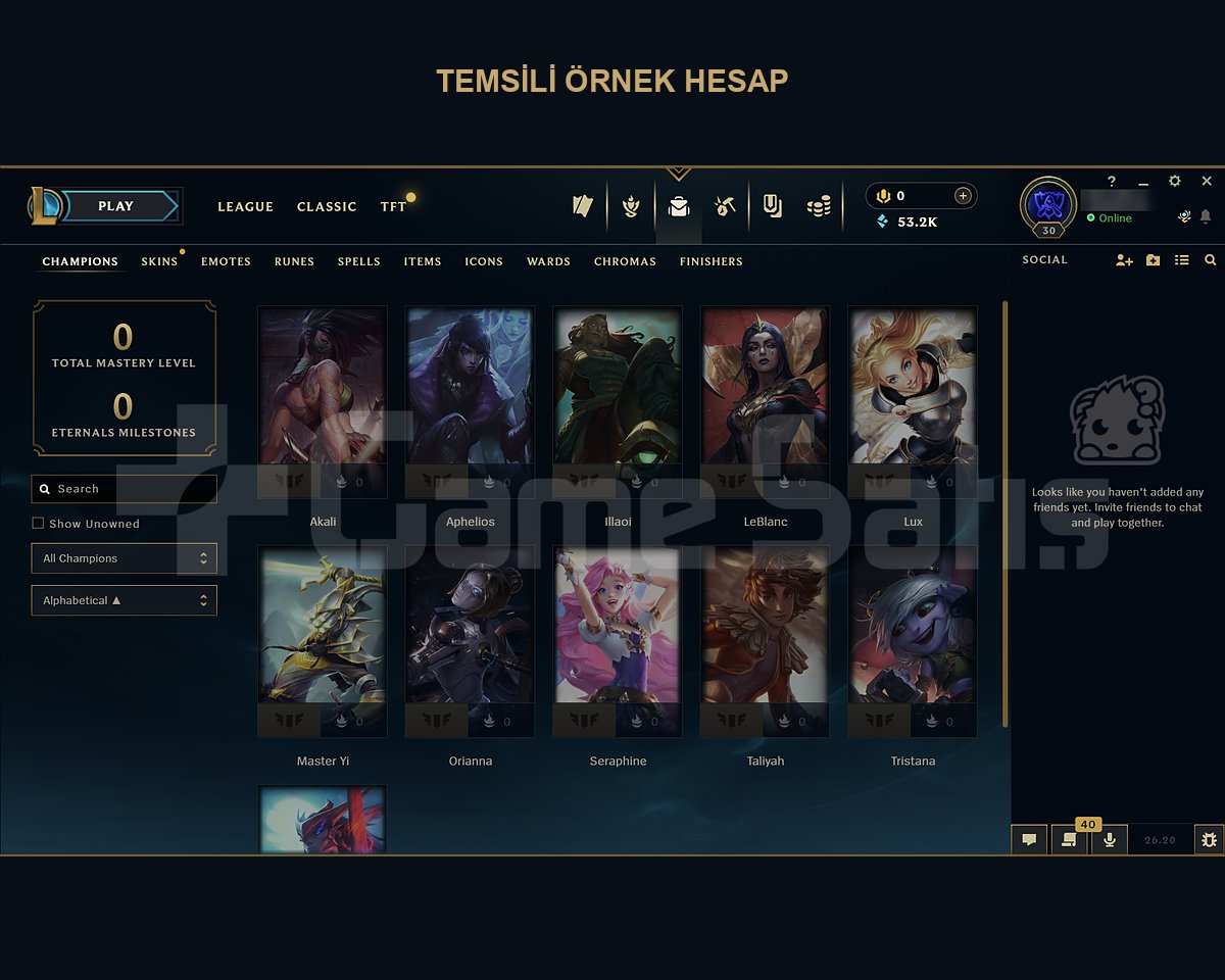 TR 30 LVL 50K+ MAVİ ÖZ | BAN RİSKİ YOK