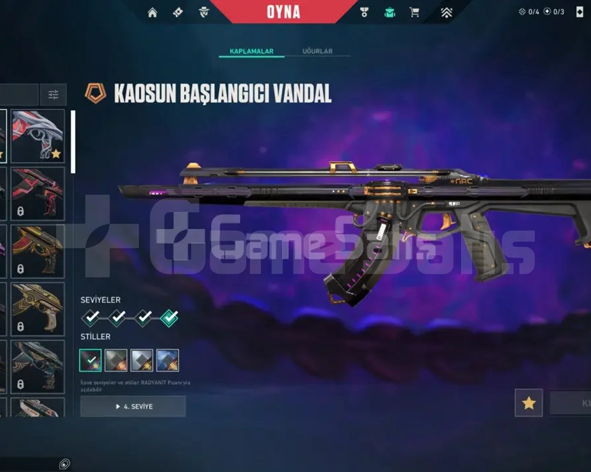 Kaos vandal Gaia vandal yelpaze