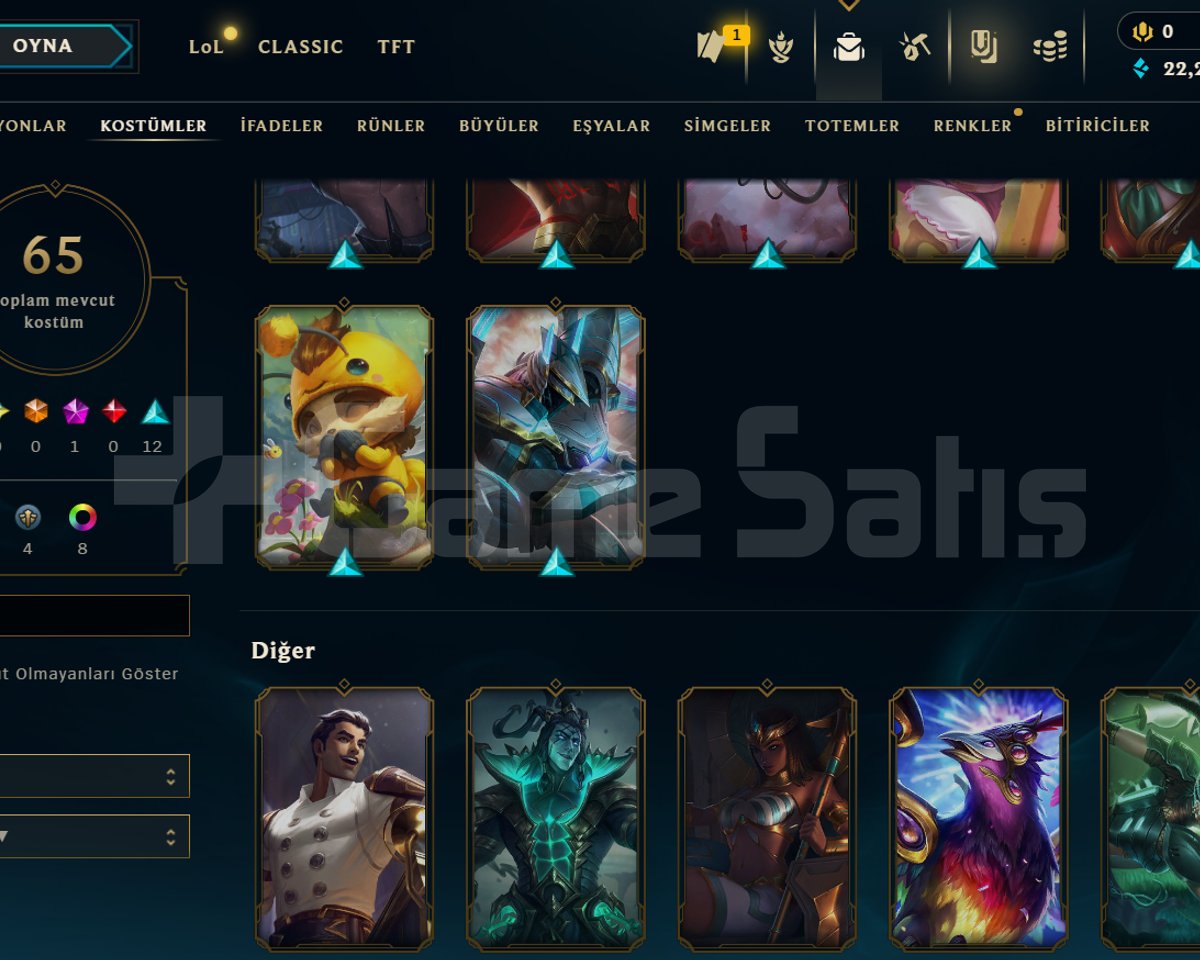EUW / ZÜMRÜT 4 / 25 SKİN - 156 HERO