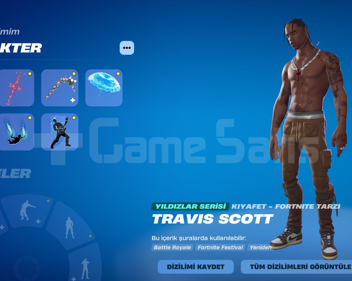 FORTNİTE TRAVIS SCOTT! olan GÜNLÜK KİRAL