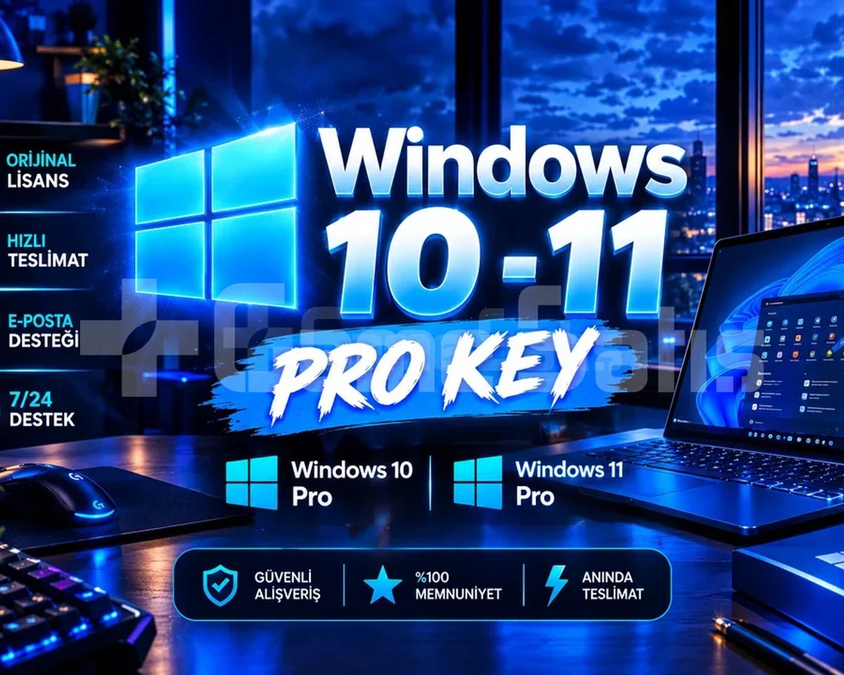 WİNDOWS 10-11 GEÇERLİ | PRO KEY