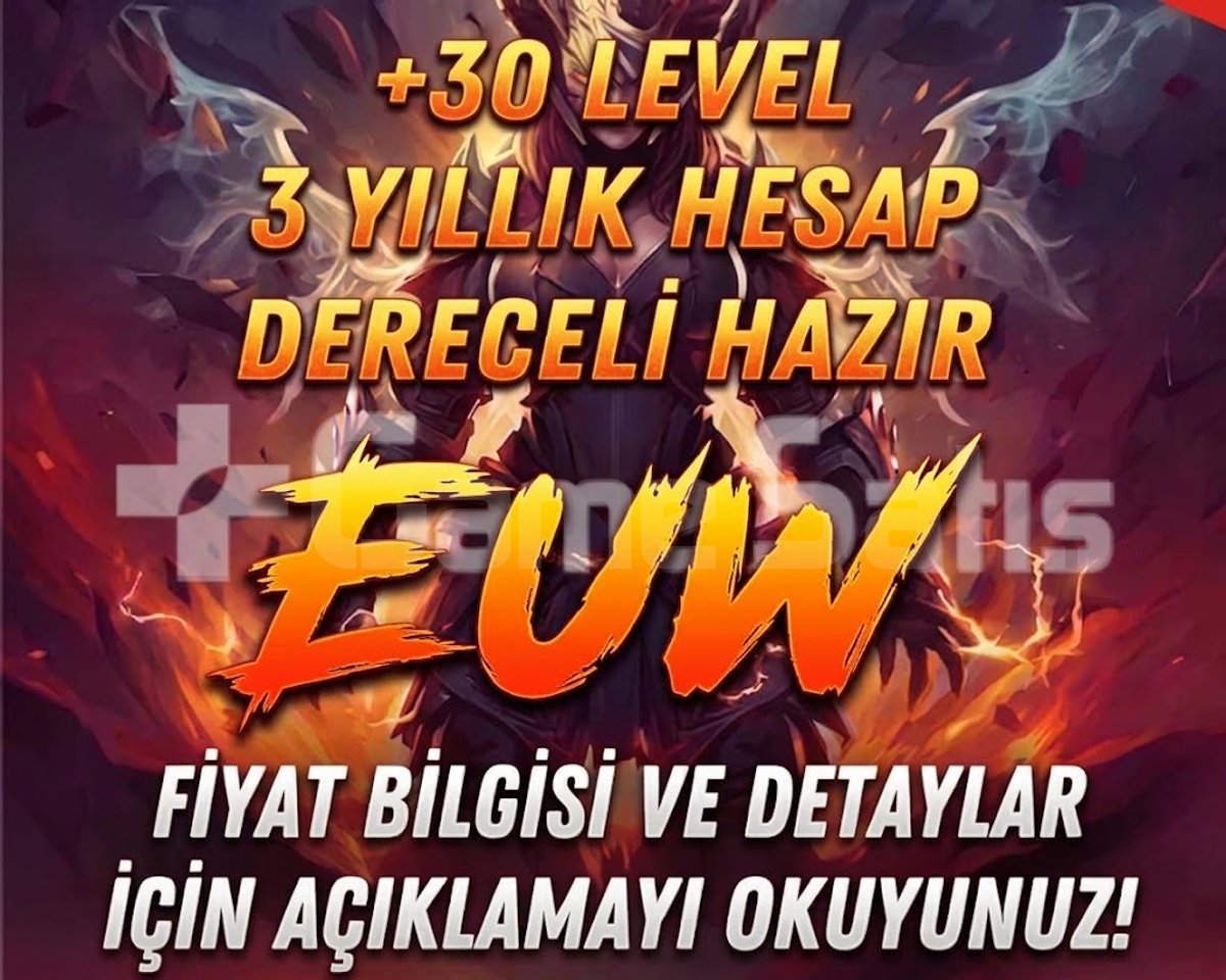 Euw Dereceli Hazır 3 yıl Dinlenmiş hesap