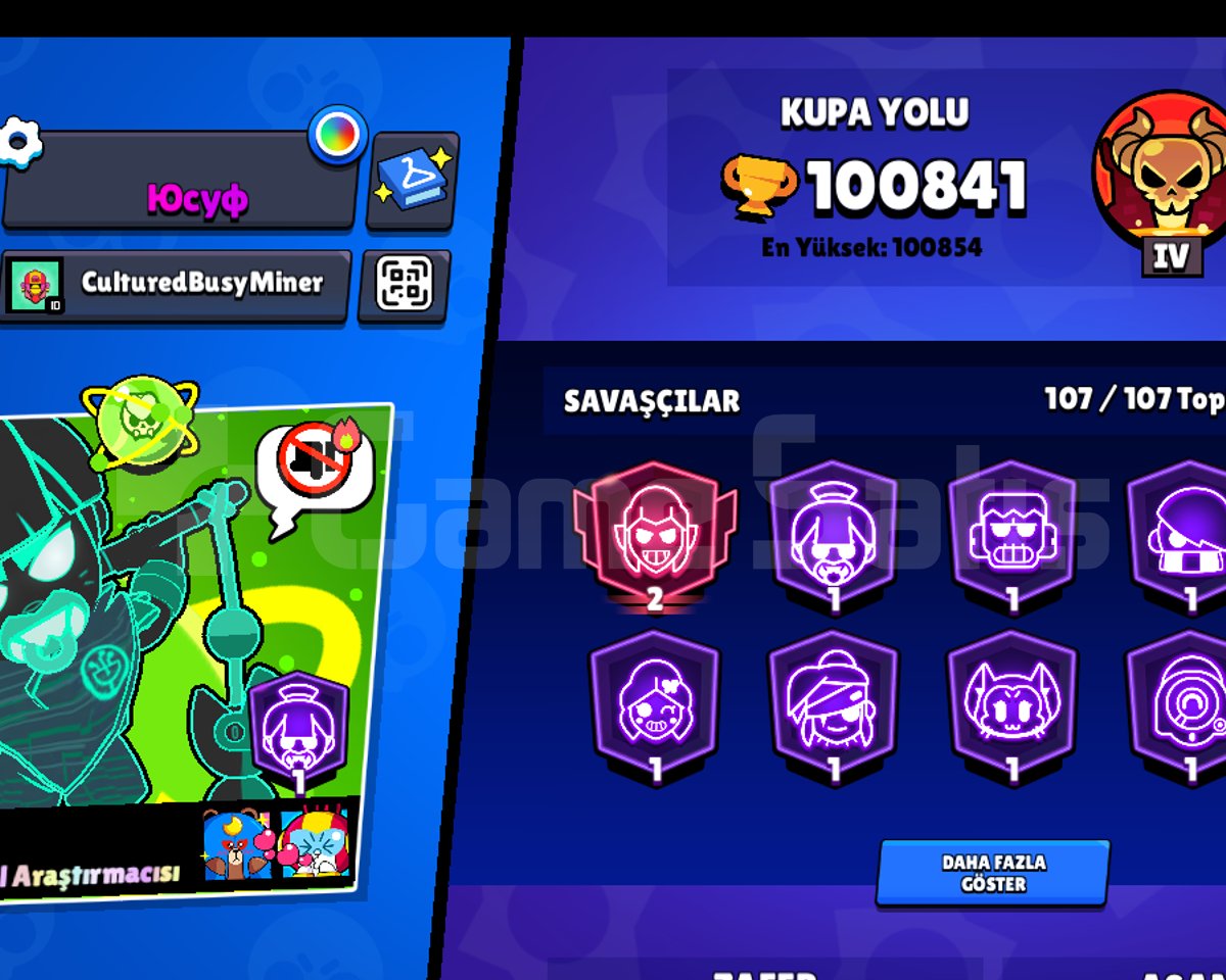 100 k Brawl stars hesabı