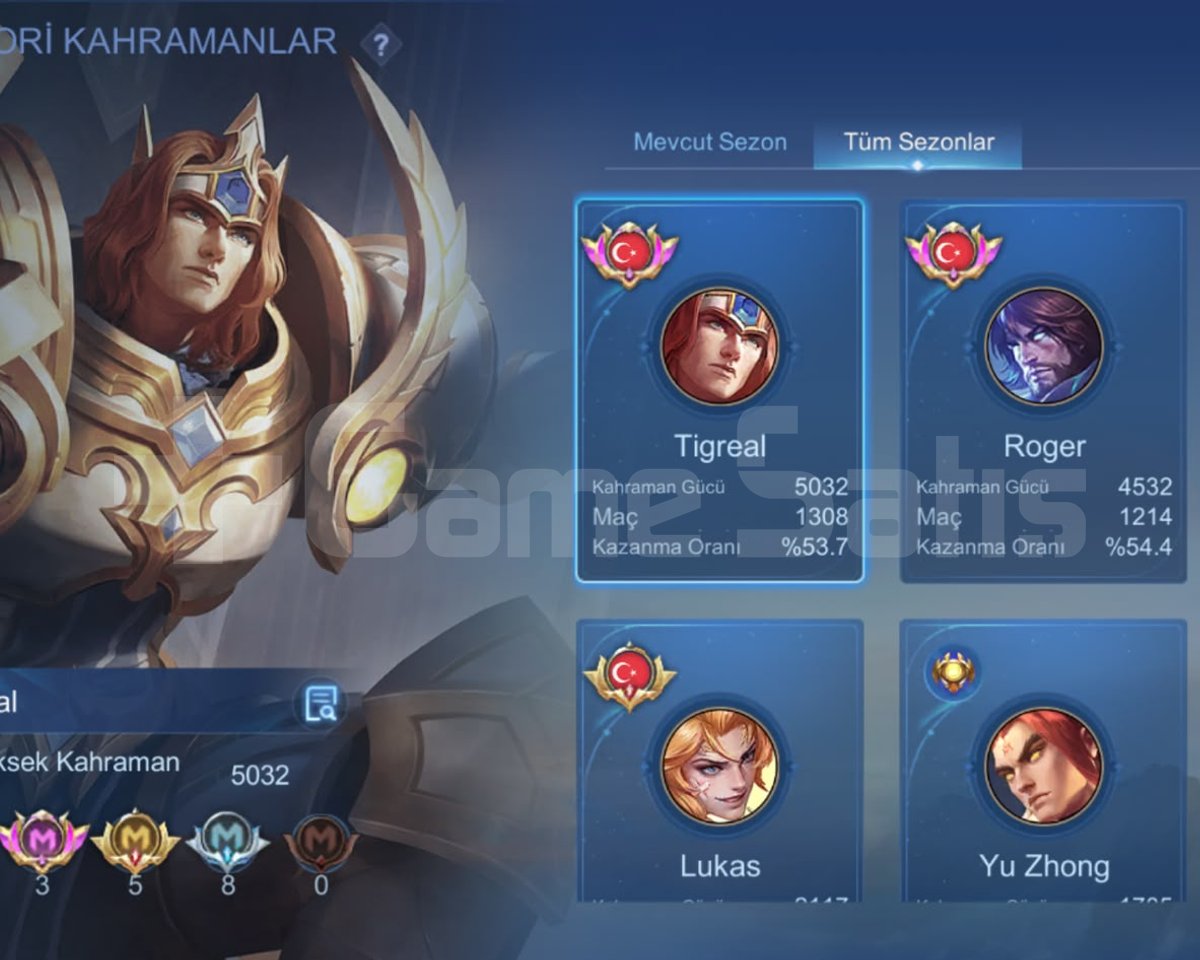 Uygun fiyatlı mobile legends hesabı