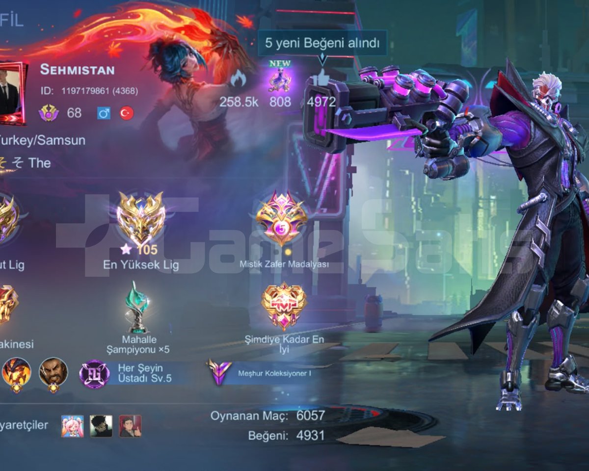 Uygun fiyatlı mobile legends hesabı
