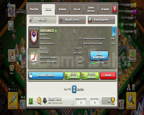 23 LEVEL MUKEMMEL İSİMLİ SAVAŞ KLANI!!