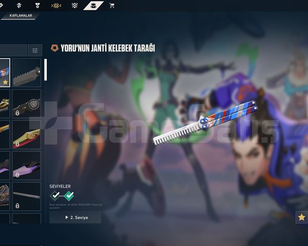 Yoru Kelebek Bıçaklı Hesap, 5+ Skin