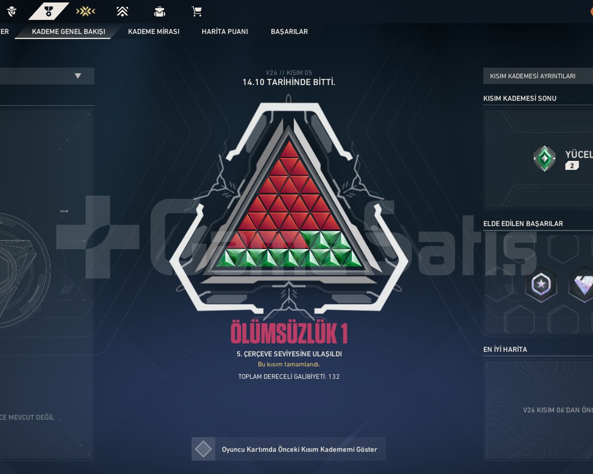YÜKSEK MMR KALİTELİ SKİNLİ HESAP