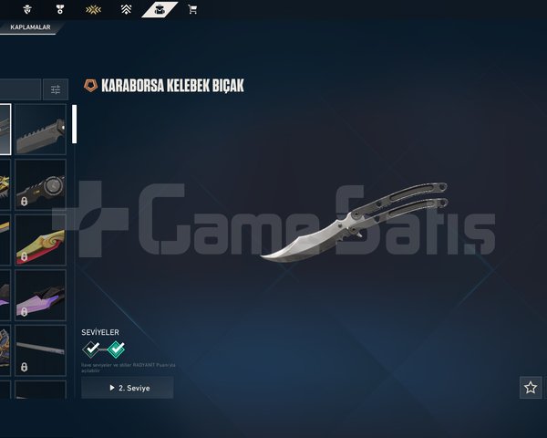 Karaborsa Kelebekli, 13 Level Hesap