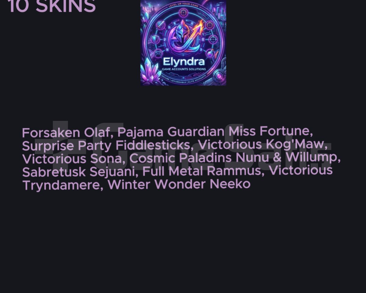TR - UNRANKED - 10 SKIN - 66 CHAMP - 64L