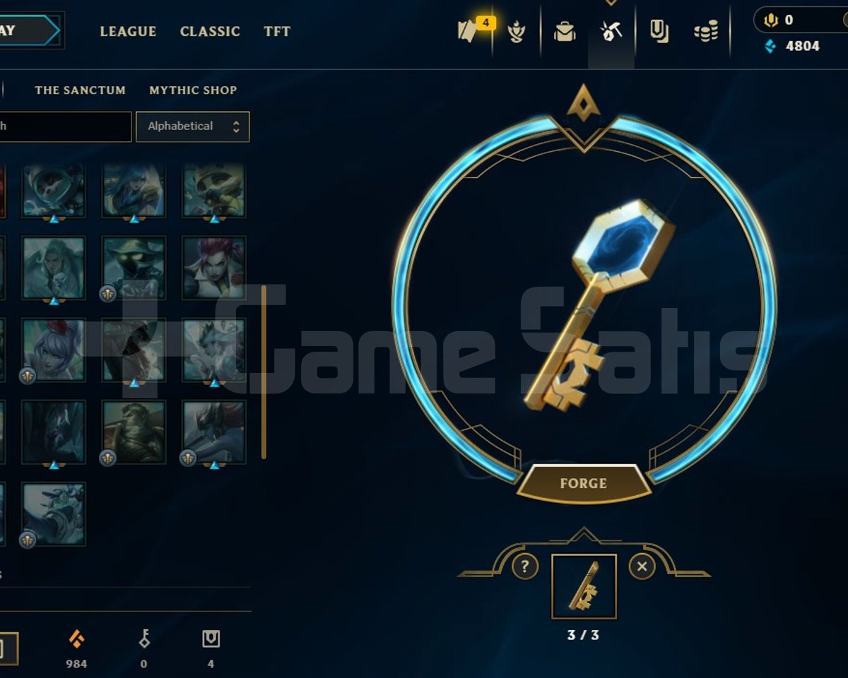 TR - UNRANKED - 10 SKIN - 66 CHAMP - 64L