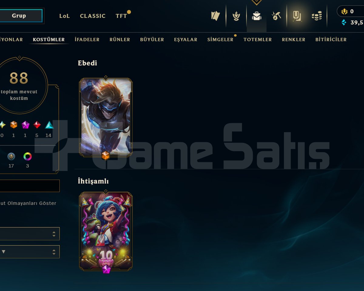 LOW ELO İSTEYENLERE 88 SKİN NİCK CHANGE