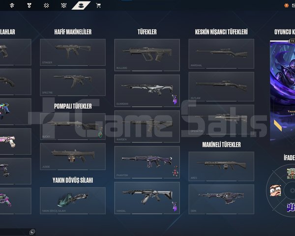 Valorant Hesabı Yağmacı Set Vandal Phant