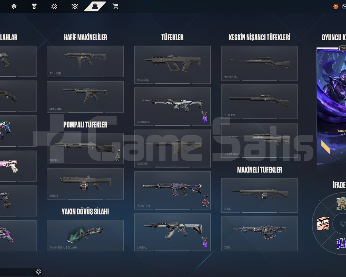 Valorant Hesabı Yağmacı Set Vandal Phant