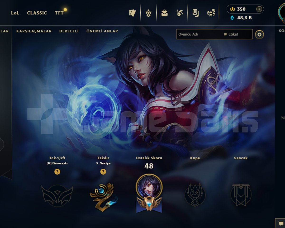 EUW DERECELİ HAZIR/FULL GANİMET/HANDMADE