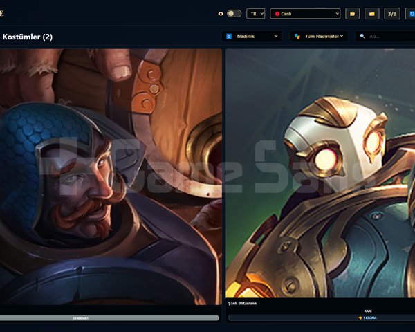 TR / 47 LVL + 2+10 SKİN +ESKİ SEZON PLAT