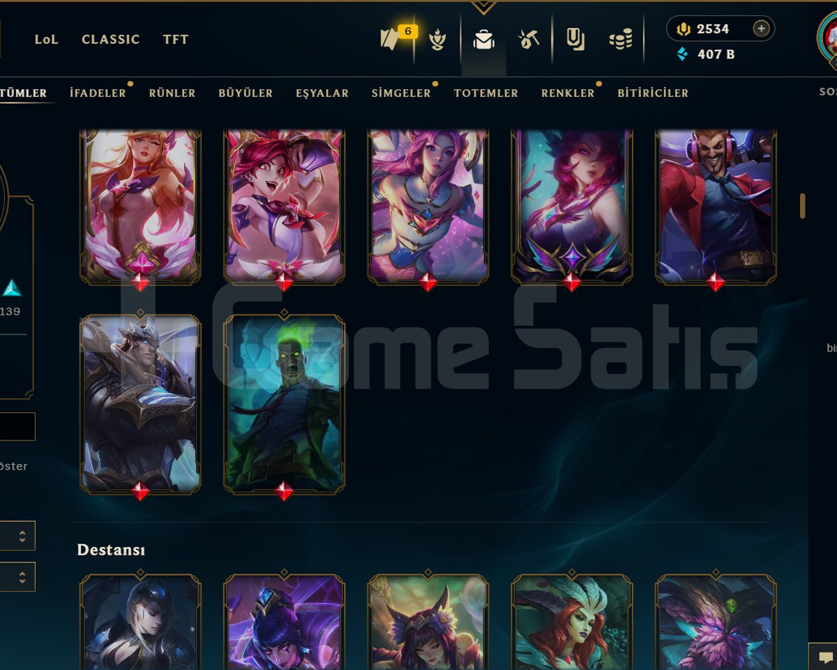 520 LVL + 401 KOSTÜM +15 İHTİŞAM + MAİL!
