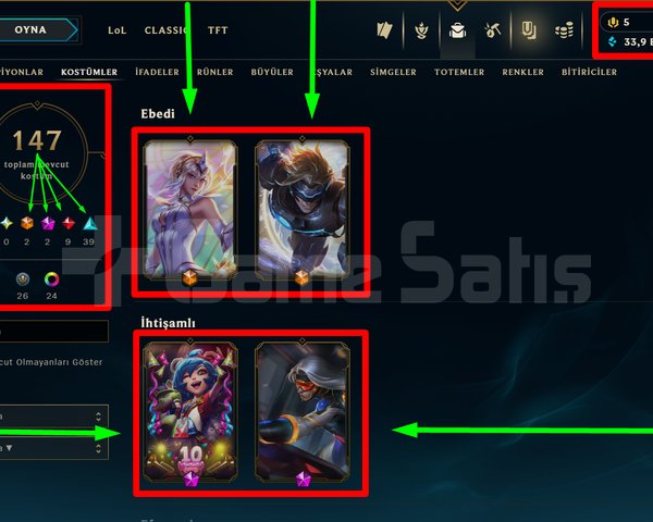 162 LVL + 147 KOSTÜM + 29 İHTİŞAM+ MAİL!
