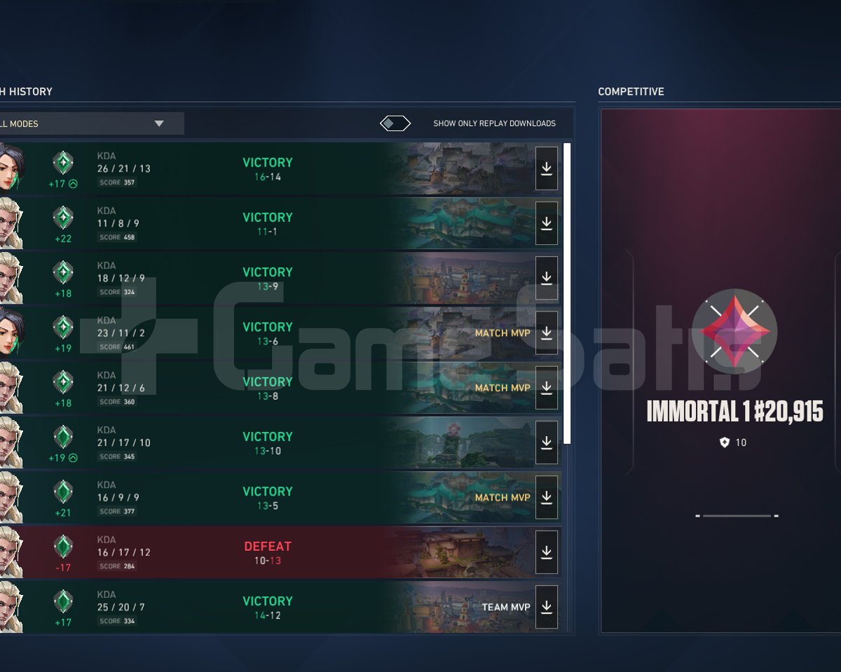 Immortal 1 hesap
