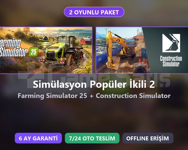 FS25 + Construction Sim Paketi Steam