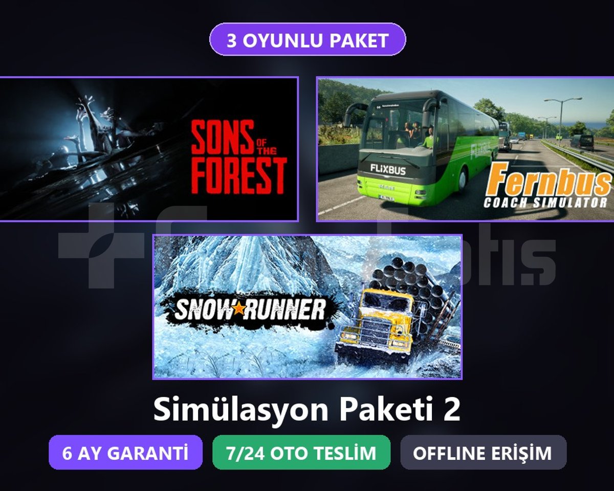 SOTF + Fernbus + SnowRunner Paketi Steam