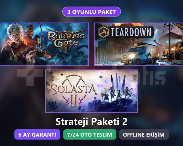 BG3 + Teardown + Solasta 2 Paketi Steam