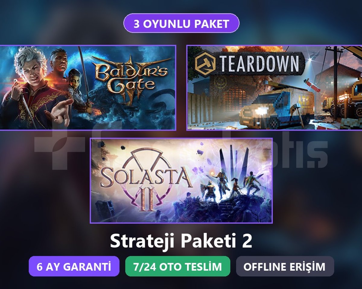 BG3 + Teardown + Solasta 2 Paketi Steam
