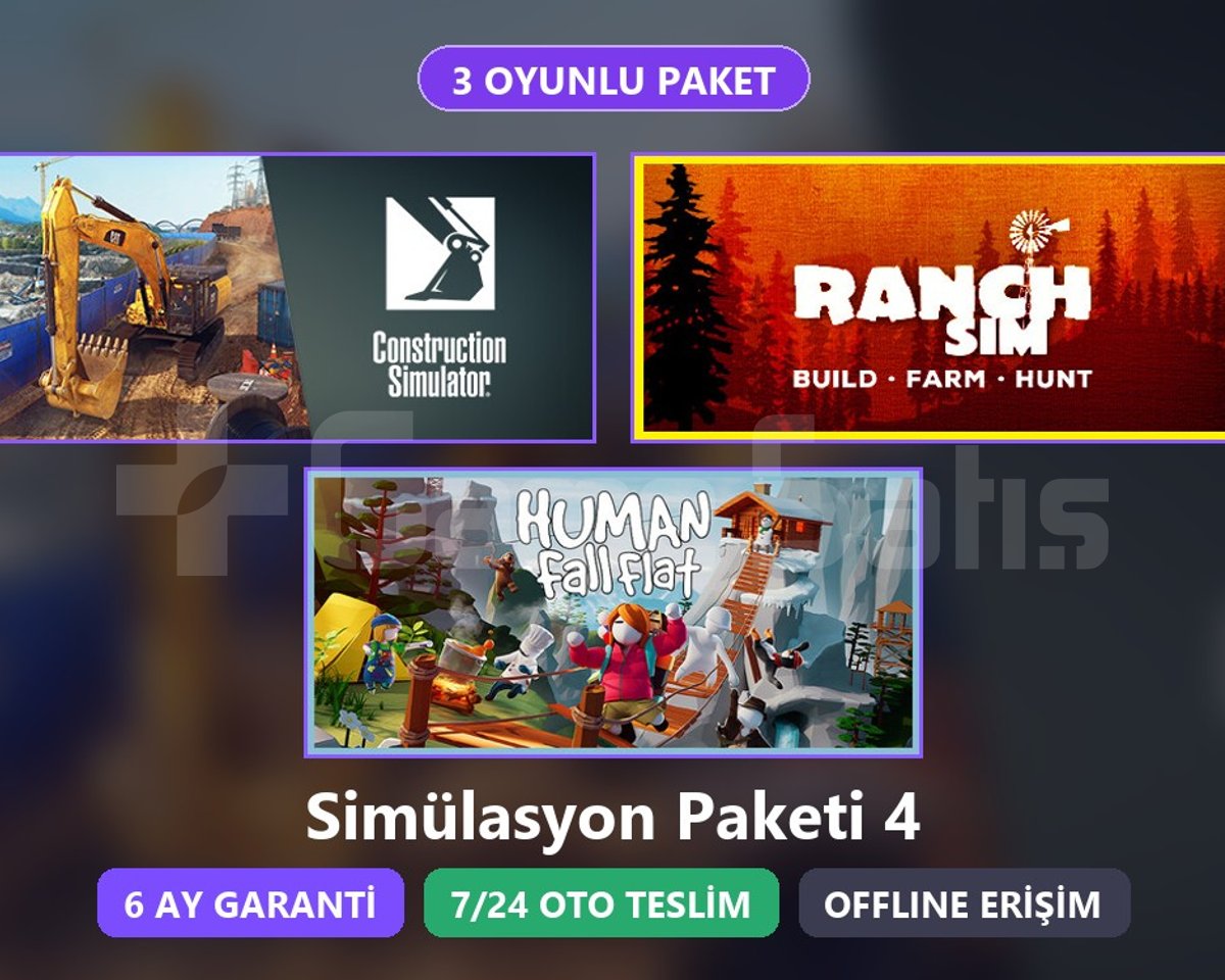 Construction Sim + Ranch Sim + HFF Paket