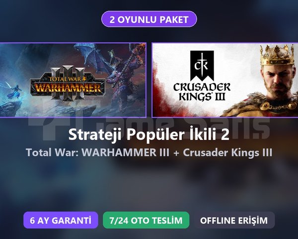 TWW3 + CK3 Paketi Steam