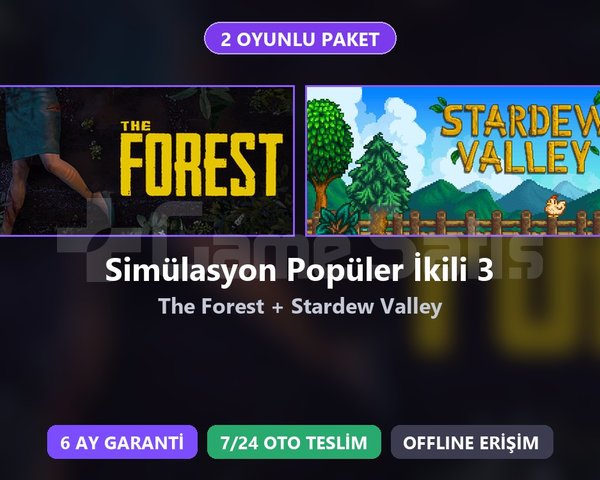The Forest + Stardew Valley Paketi Steam