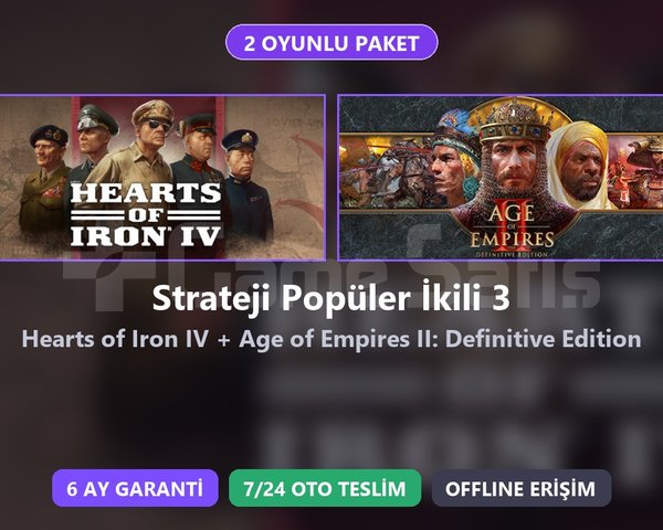 HOI4 + AoE2 Paketi Steam
