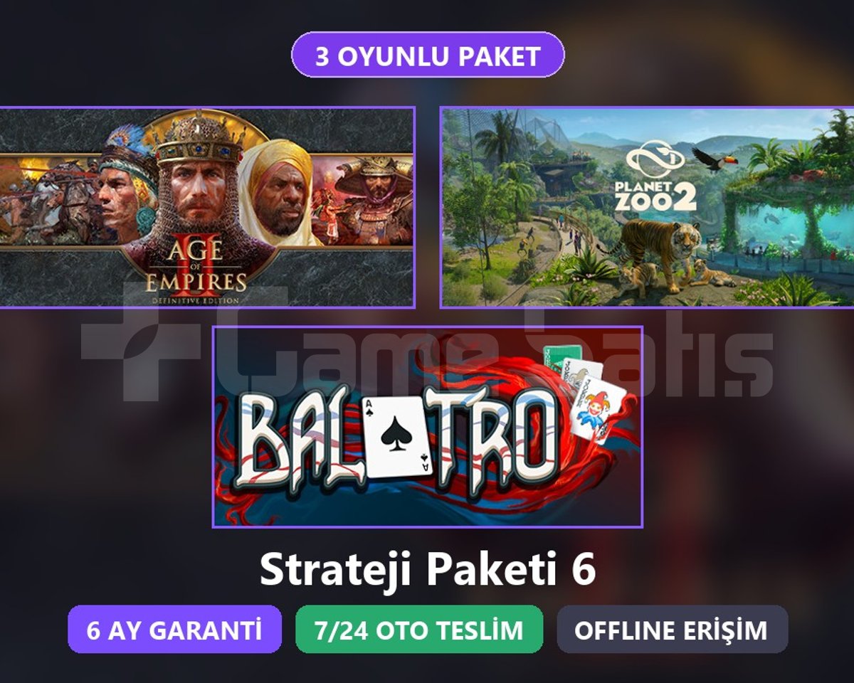 AoE2 + Planet Zoo 2 + Balatro Paketi