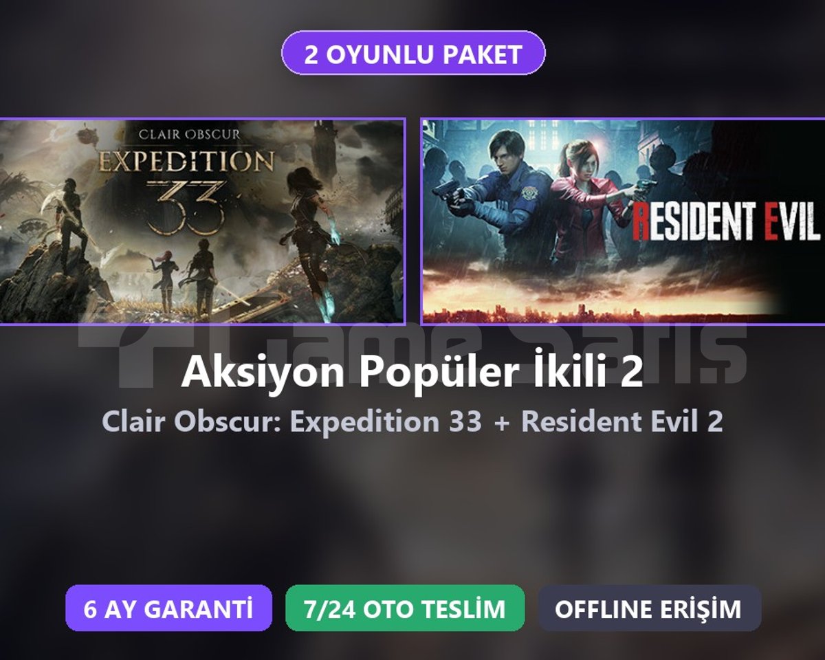 Expedition 33 + RE2 Paketi Steam
