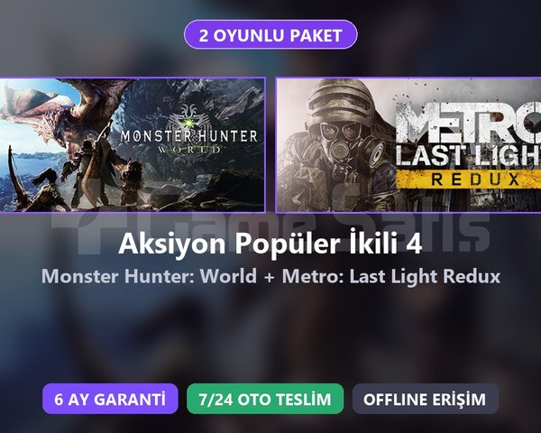 MHW + Metro LL Paketi Steam