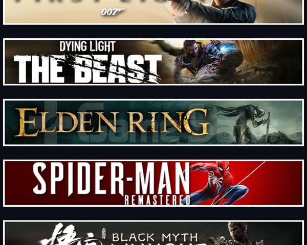 007 +Beast +Elden +Spider 1 +Wukong